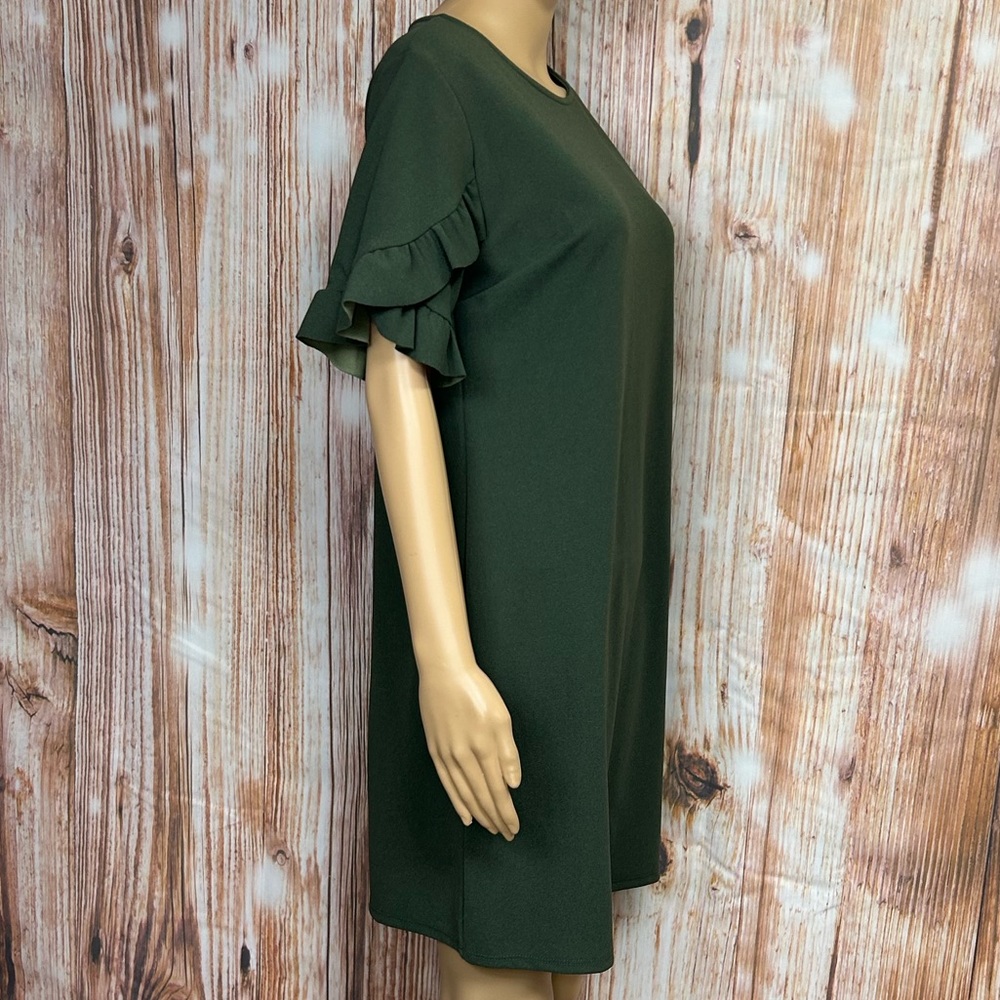 Ces Femme Ruffled Sleeve Shift Dress - Picture 6 of 10